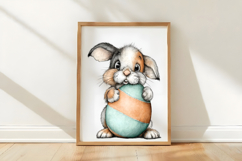 Whimsical Easter Bunny Clipart Product Image 3