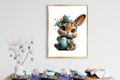 Whimsical Easter Bunny Clipart Product Image 3