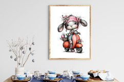 Whimsical Easter Bunny Clipart Product Image 3