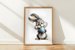 Whimsical Easter Bunny Clipart Product Image 3