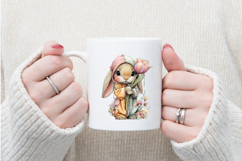 Whimsical Easter Bunny Clipart Product Image 4