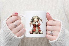 Whimsical Easter Bunny Clipart Product Image 4