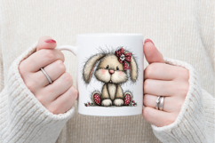 Whimsical Easter Bunny Clipart Product Image 4