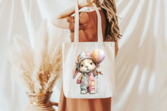 Whimsical Easter Bunny Clipart Product Image 5