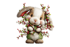 Whimsical Easter Bunny Clipart Png Product Image 2