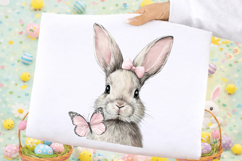 Whimsical Easter Bunny Clipart PNG Product Image 2