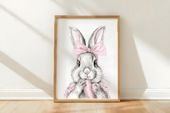 Whimsical Easter Bunny Clipart PNG Product Image 3