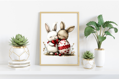 Whimsical Easter Bunny Couples Clipart Product Image 2