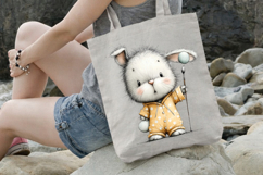 Whimsical Easter Bunny Painter Clipart Product Image 3