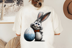 Whimsical Easter Bunny Rabbit Clipart Product Image 2