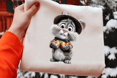 Whimsical Easter Bunny Rabbit Clipart Product Image 2