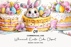 Whimsical Easter Cake Clipart Product Image 1
