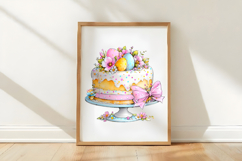 Whimsical Easter Cake Clipart Product Image 3