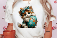 Whimsical Easter Cat Clipart Product Image 2