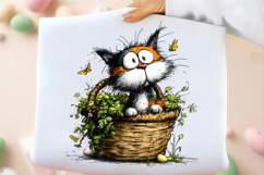 Whimsical Easter Cat Clipart Product Image 2