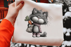 Whimsical Easter Cat Clipart Product Image 2