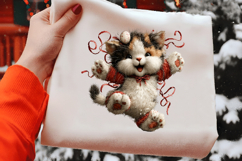 Whimsical Easter Cat Clipart Product Image 2