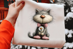 Whimsical Easter Cat Clipart Product Image 2