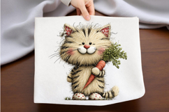 Whimsical Easter Cat Clipart Product Image 2