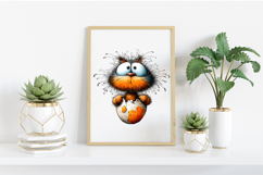 Whimsical Easter Cat Clipart Product Image 2