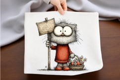 Whimsical Easter Cat Clipart Product Image 2