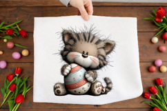 Whimsical Easter Cat Clipart Product Image 2