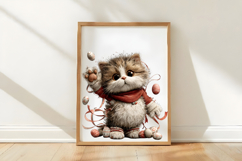 Whimsical Easter Cat Clipart Product Image 3