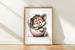Whimsical Easter Cat Clipart Product Image 3