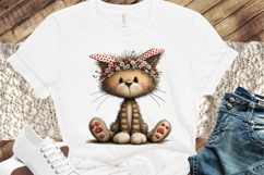 Whimsical Easter Cat Clipart Product Image 3