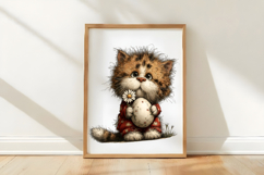 Whimsical Easter Cat Clipart Product Image 3
