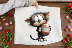Whimsical Easter Cat Clipart Product Image 3