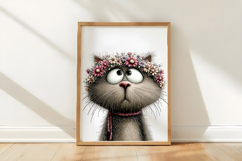 Whimsical Easter Cat Clipart Product Image 3
