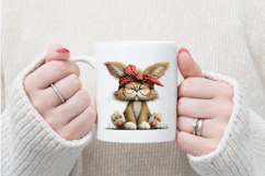 Whimsical Easter Cat Clipart Product Image 4