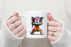 Whimsical Easter Cat Clipart Product Image 4