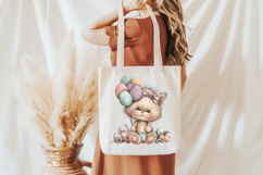 Whimsical Easter Cat Clipart, Easter Sublimation PNG Product Image 5