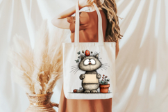 Whimsical Easter Cat Clipart Product Image 5