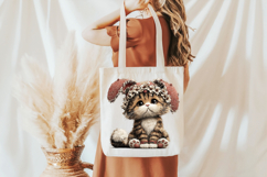 Whimsical Easter Cat Clipart PNG Product Image 5