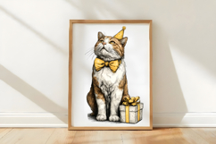 Whimsical Easter Cat Clipart Product Image 3