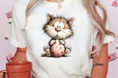 Whimsical Easter Cat PNG Clipart Product Image 2