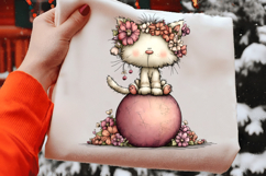 Whimsical Easter Cats Clipart Product Image 2