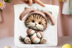 Whimsical Easter Cats Clipart Product Image 2