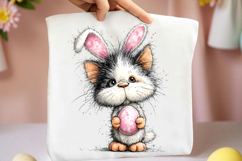 Whimsical Easter Cats Clipart Product Image 2