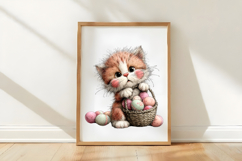 Whimsical Easter Cats Clipart Product Image 3