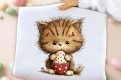 Whimsical Easter Cats Clipart Product Image 3