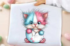 Whimsical Easter Cats Clipart Product Image 3