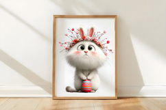 Whimsical Easter Cats Clipart Product Image 3