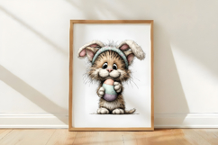 Whimsical Easter Cats Clipart Product Image 3