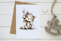 Whimsical Easter cats clipart Product Image 3