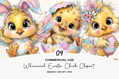 Whimsical Easter Chick Clipart Product Image 1