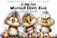 Whimsical Easter Chick Clipart Product Image 1